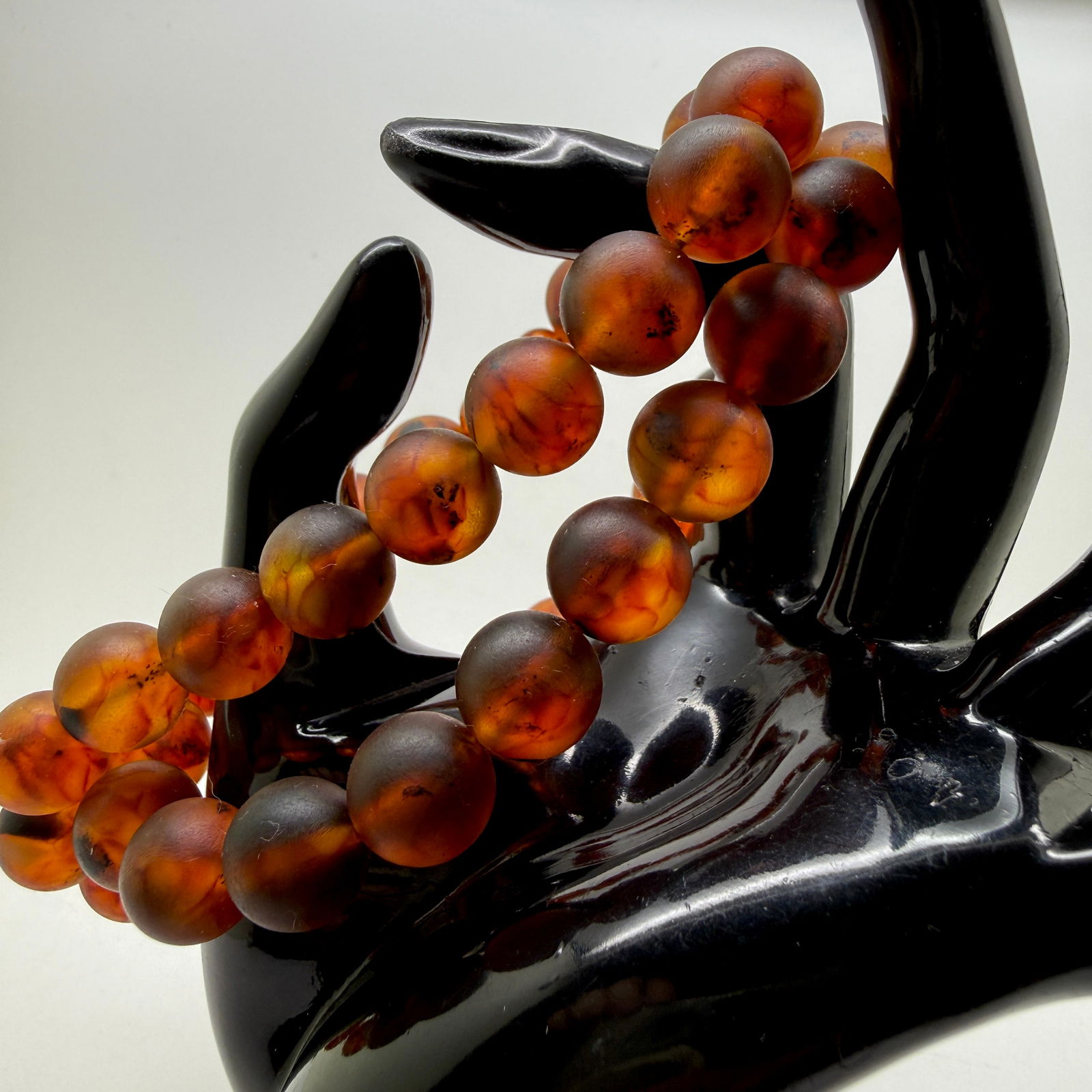 Grand Amber Necklace made from Round Amber beads - 6