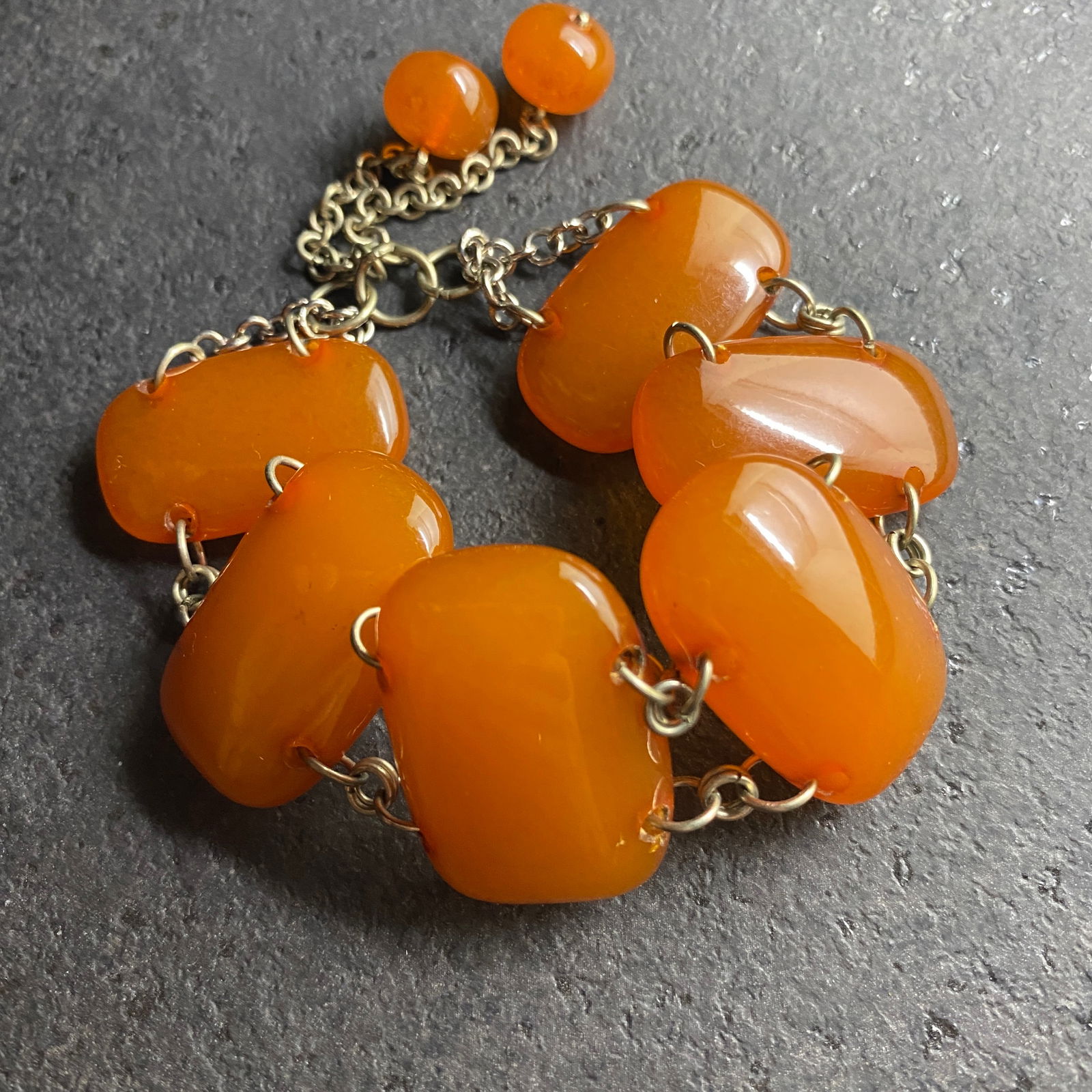 Antique Amber Bracelet made from Amber beads - 4