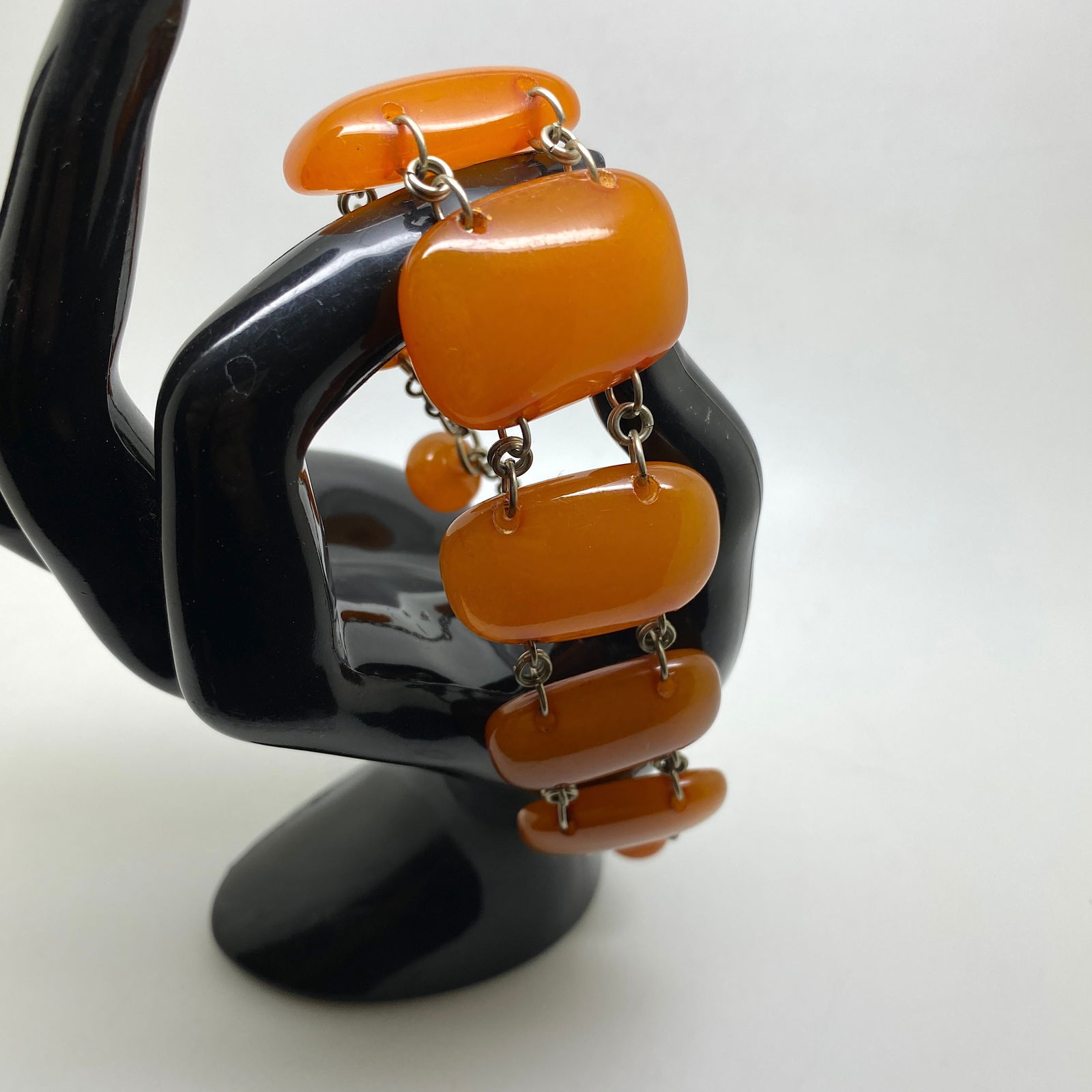 Antique Amber Bracelet made from Amber beads - 8