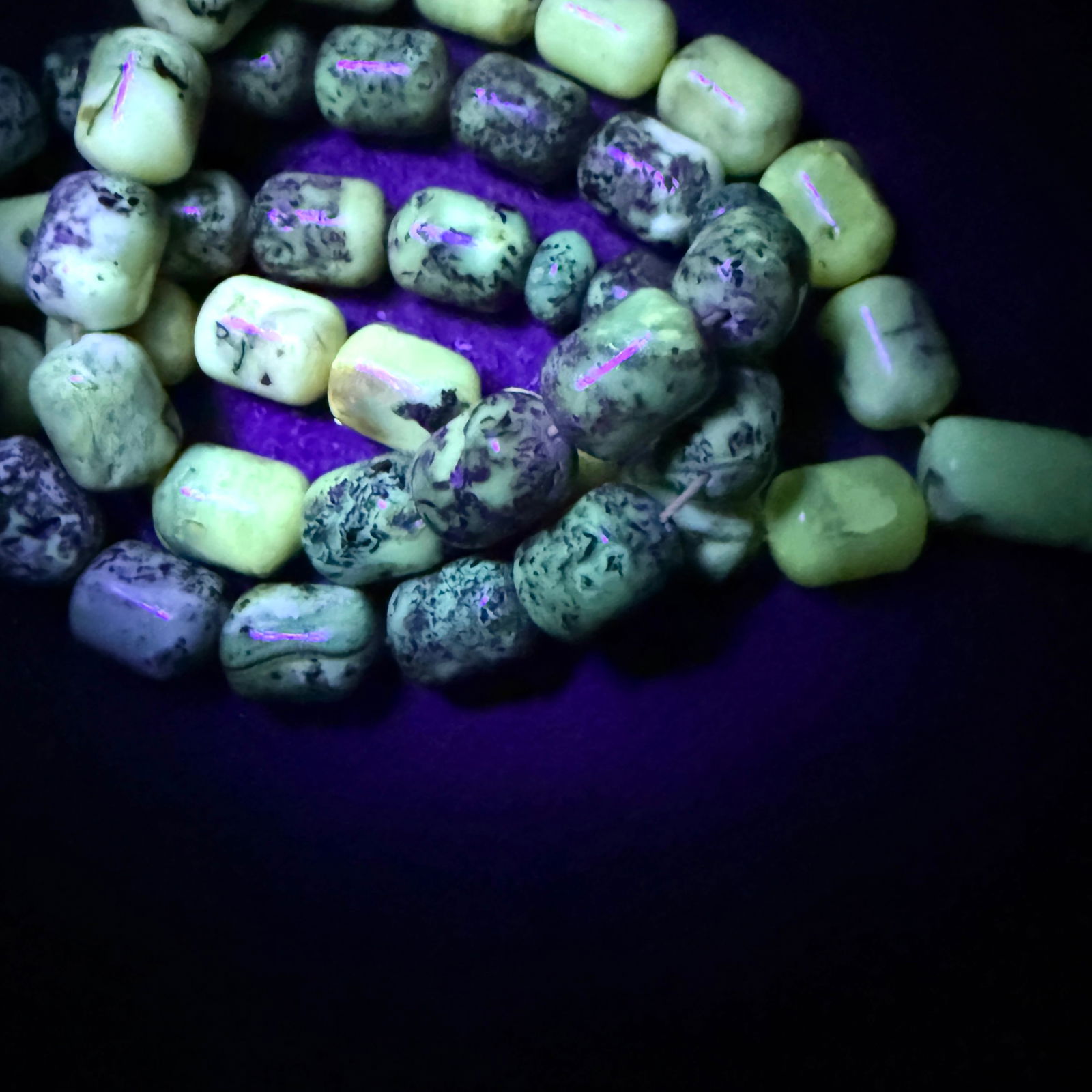 Amazing Vintage Amber Tesbih made from Barrel shaped Amber beads - 7