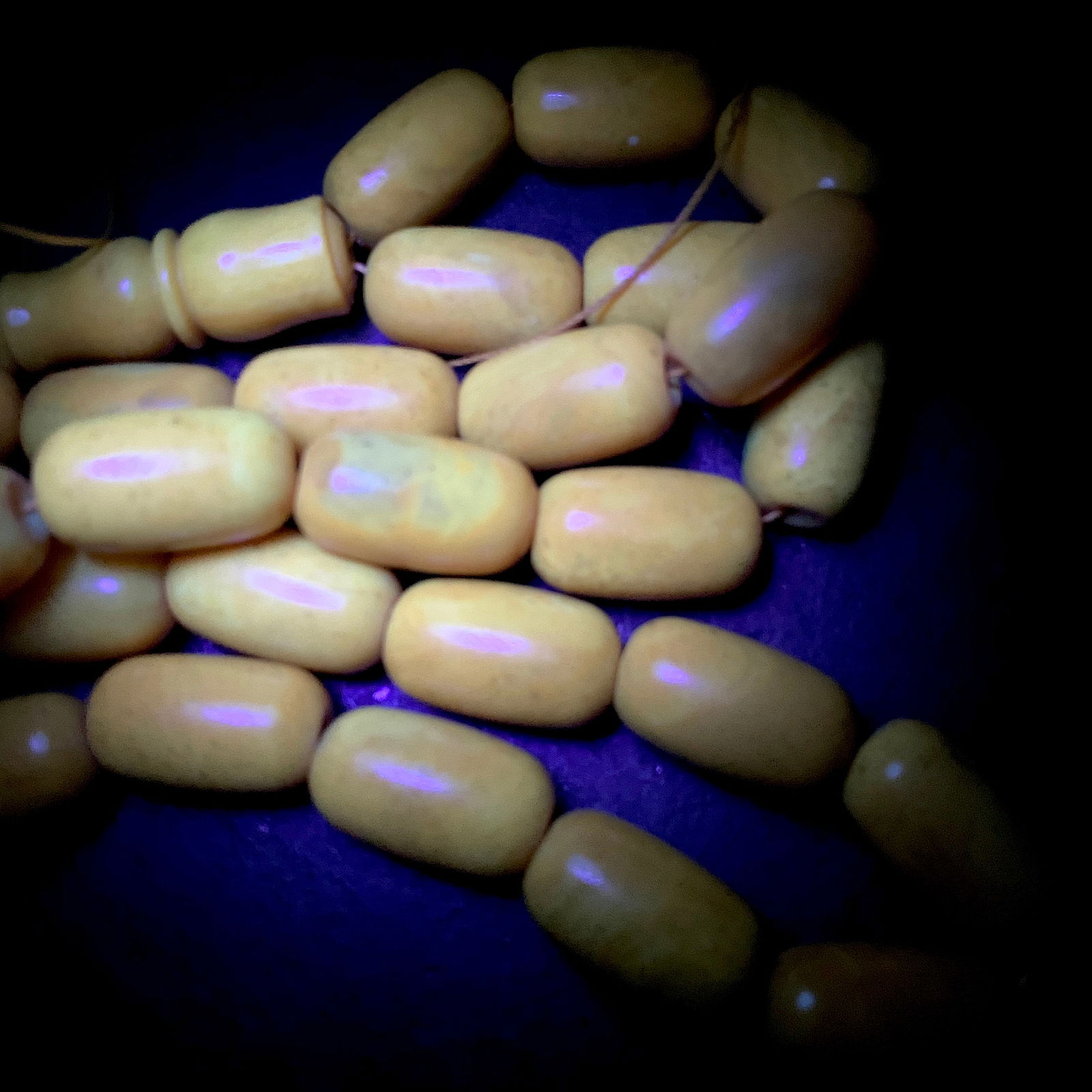 Phenomenal Amber Tesbih made from Barrel shaped Amber beads - 8