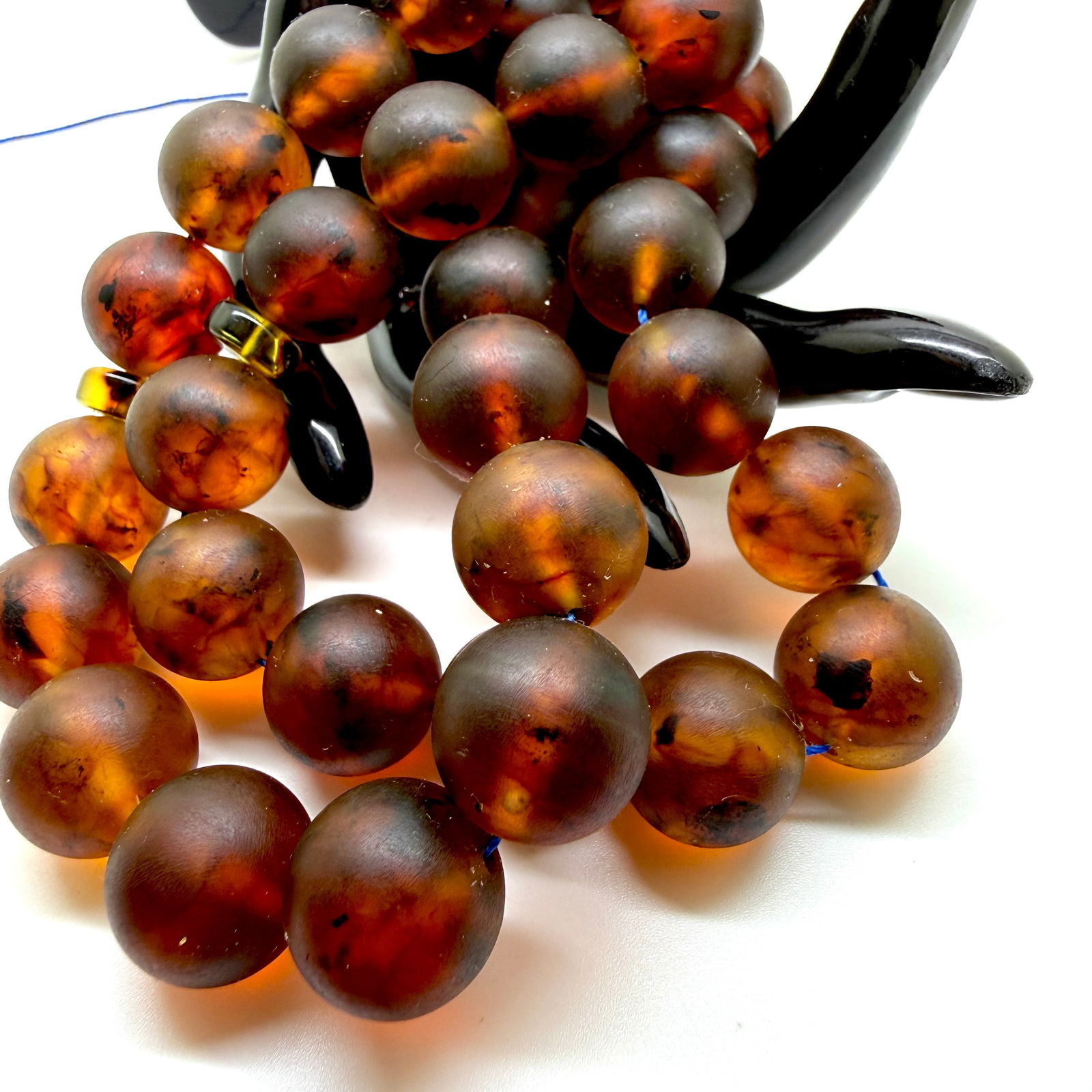 Unique and Impressive Amber Tesbih made from Round Amber beads - 9