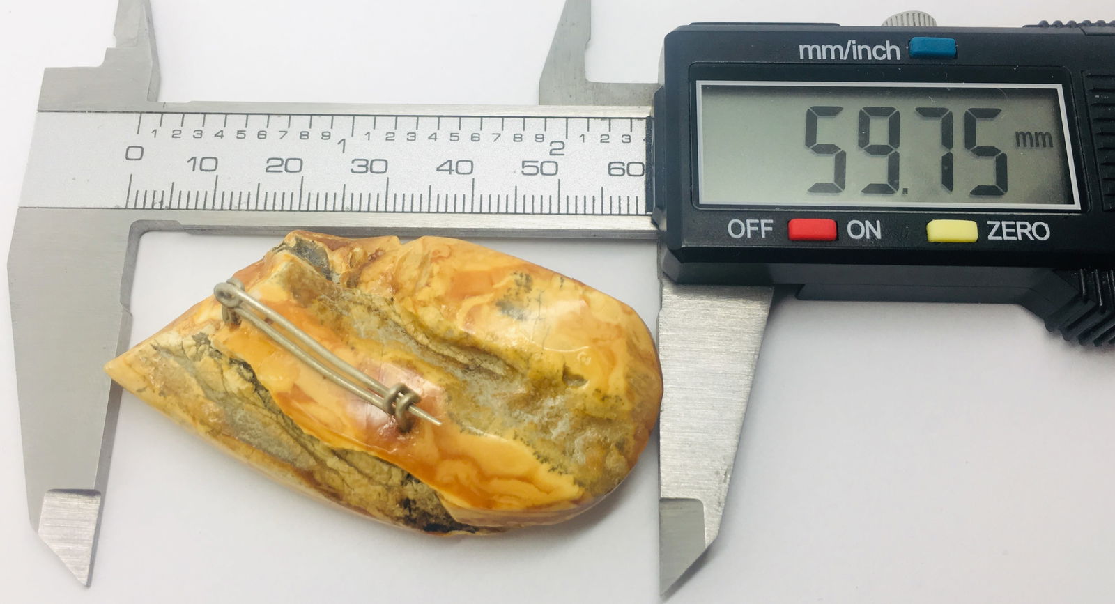 Impressive Unique Antique Amber Brooch - 6