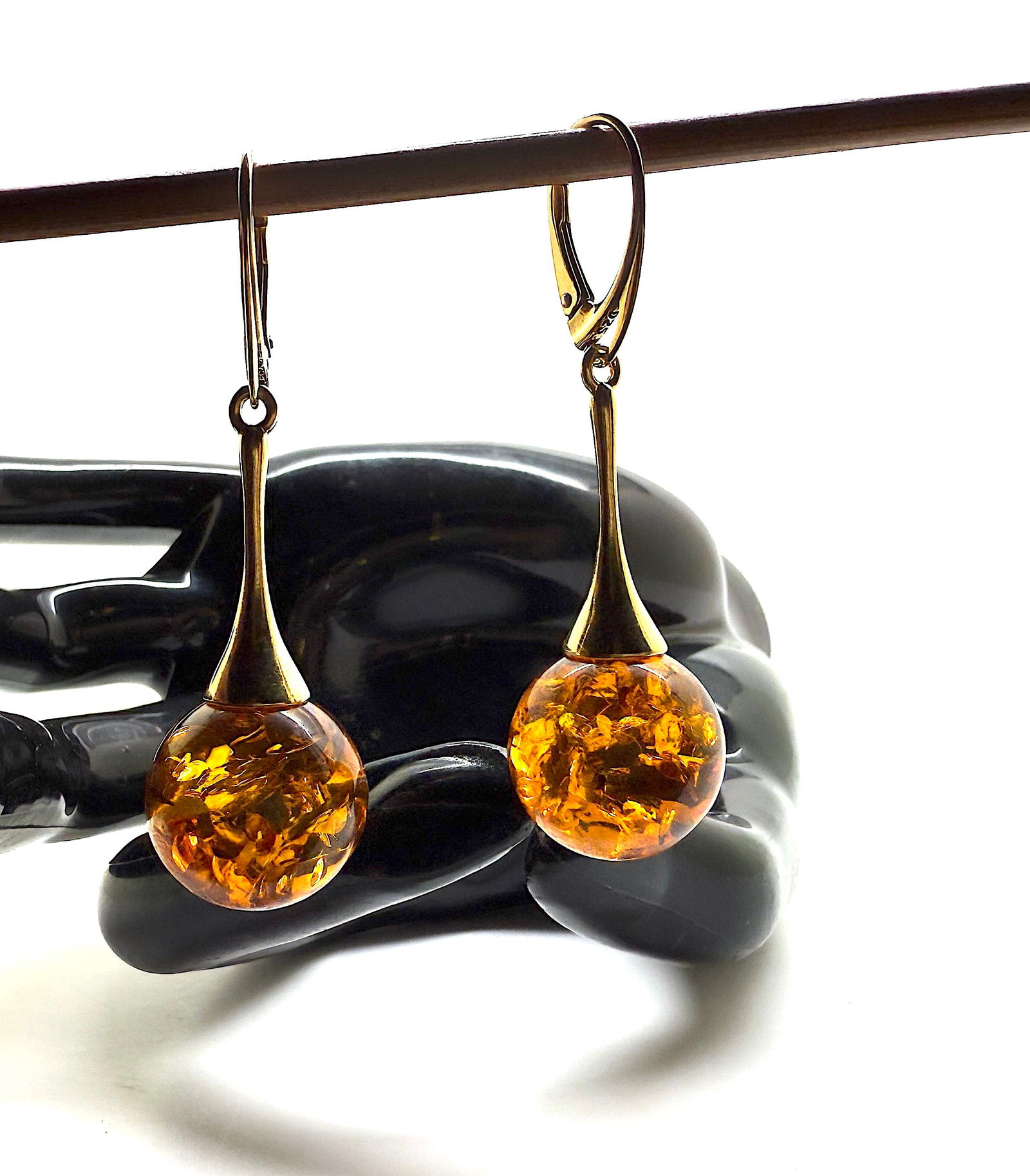 Extraordinary Amber Earrings - 9
