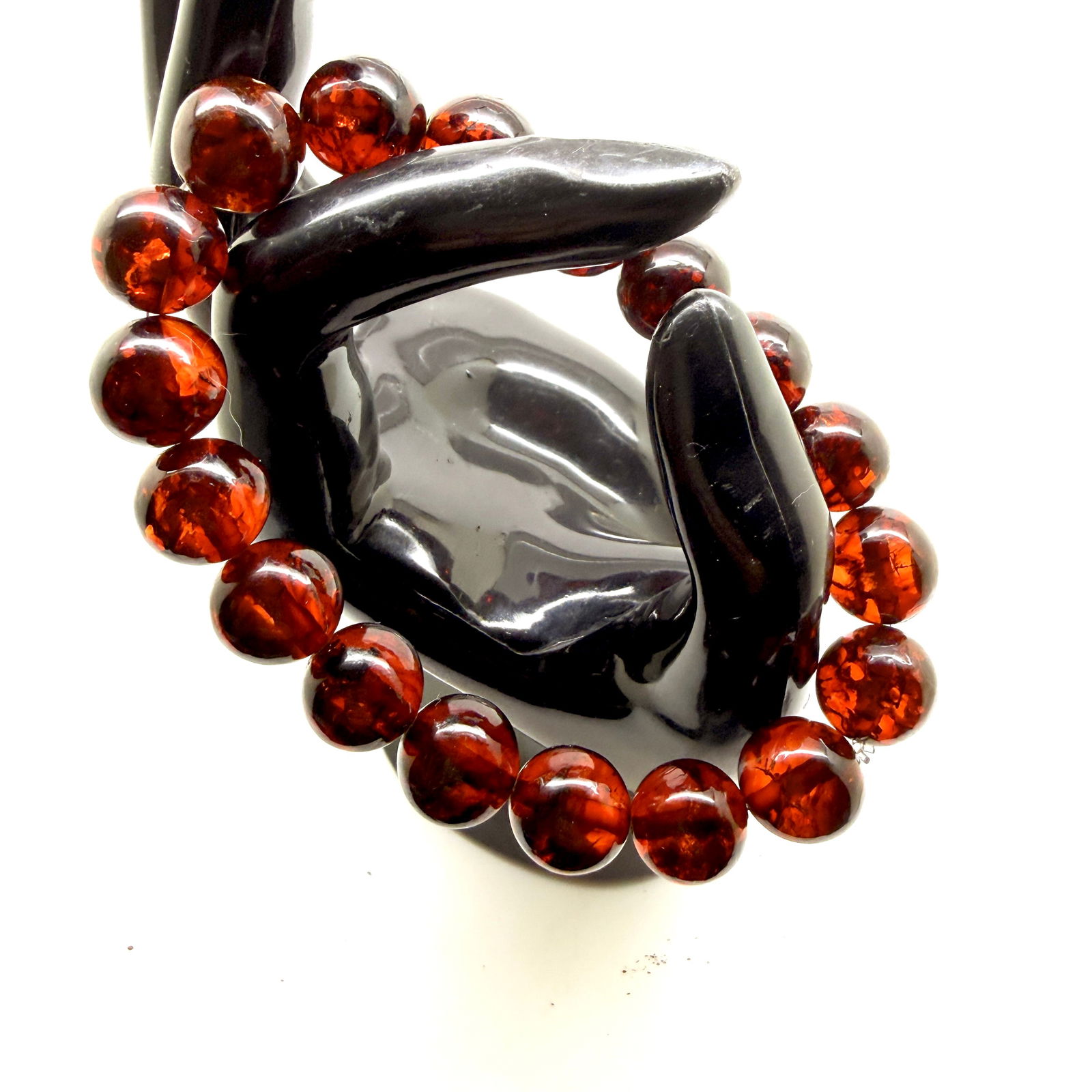 Staggering Amber Bracelet made from Round Amber beads - 5