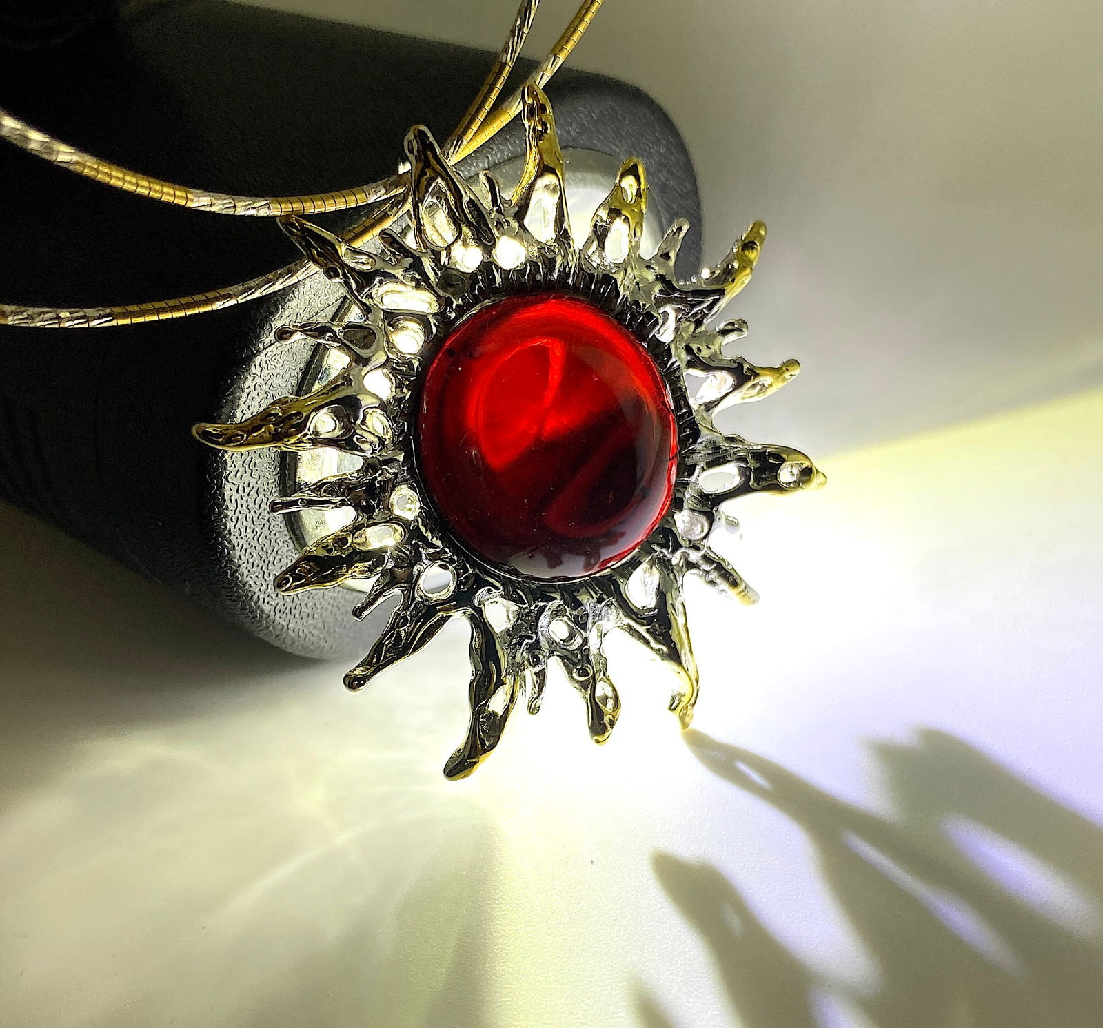 Amber Brooch / Pendant Necklace - 4