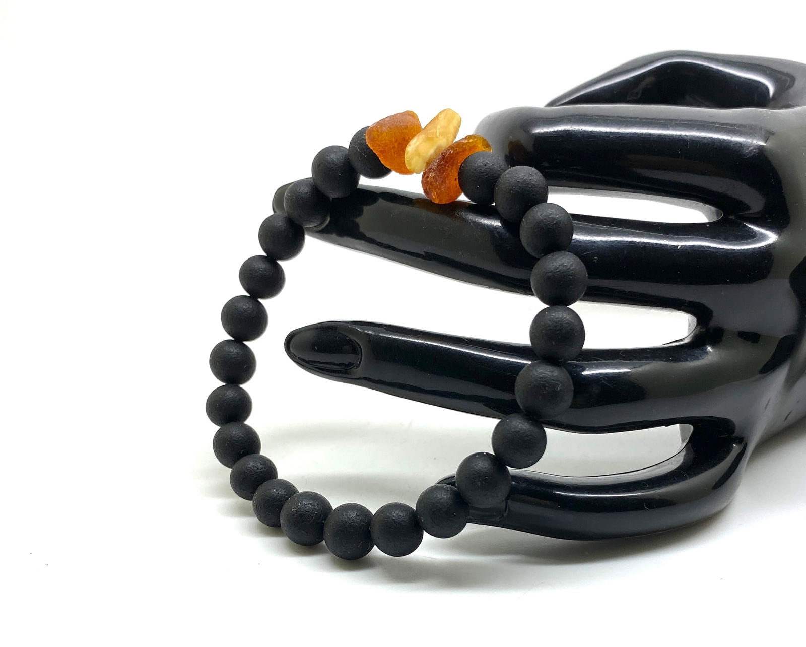 Exquisite Amber Bracelet made from Round Amber beads - 4