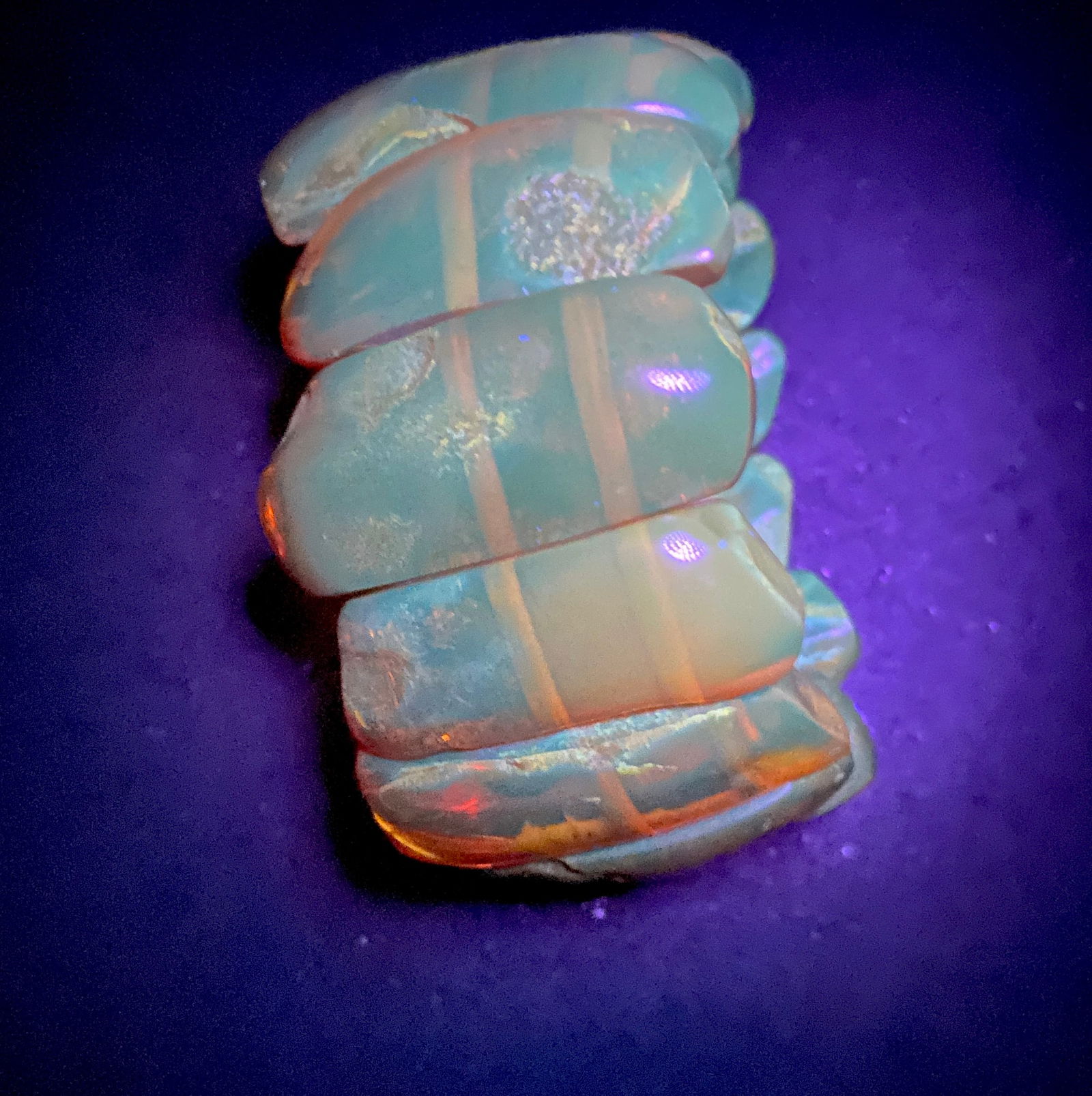 Extraordinary Vintage cut Amber bracalet - 10