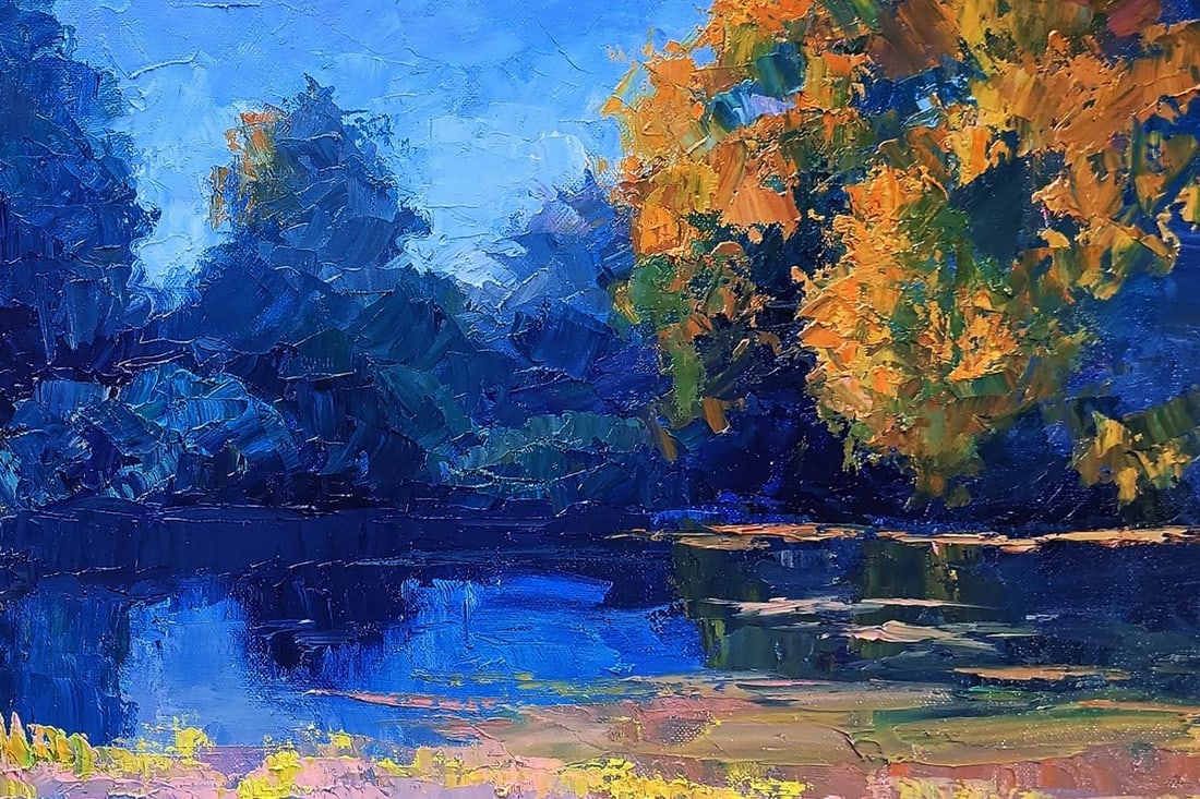 Oil painting Evening on the lake Boris Serdyuk - 7