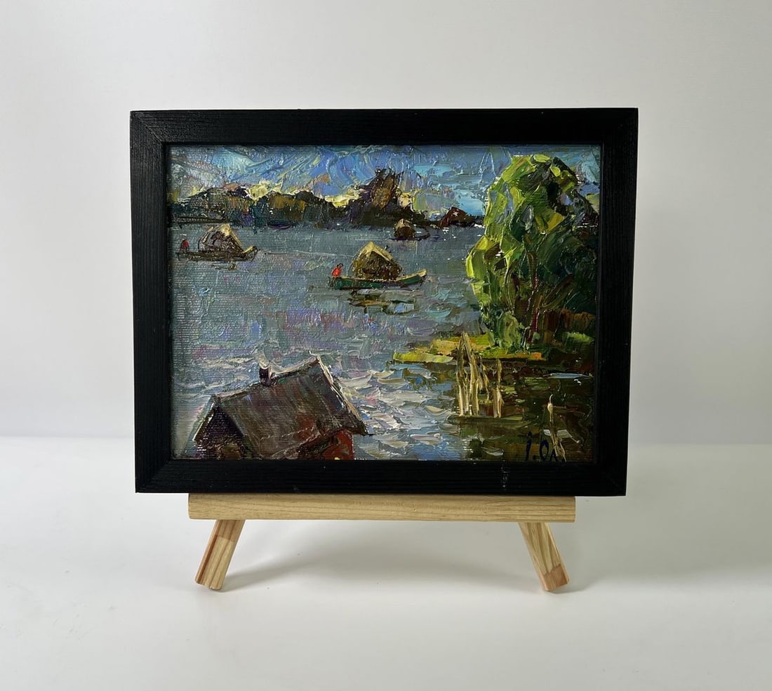 Oil painting Above the lake Oleksiy Ivanyuk - 2