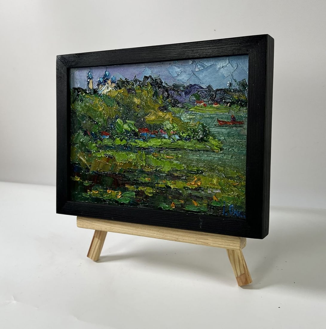 Oil painting Evening on the lake Oksana Ivanyuk - 3