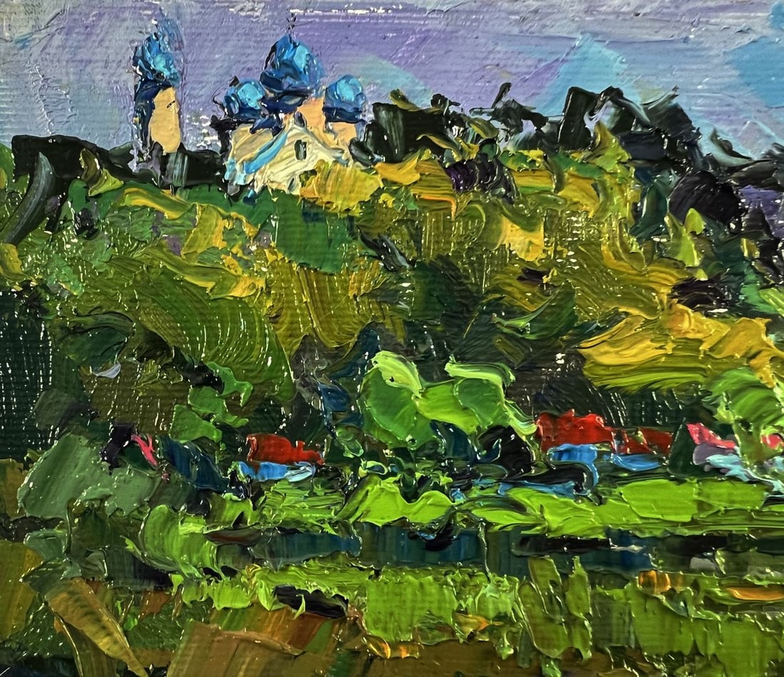 Oil painting Evening on the lake Oksana Ivanyuk - 4