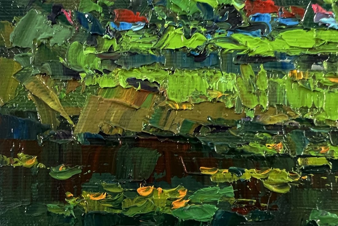 Oil painting Evening on the lake Oksana Ivanyuk - 7