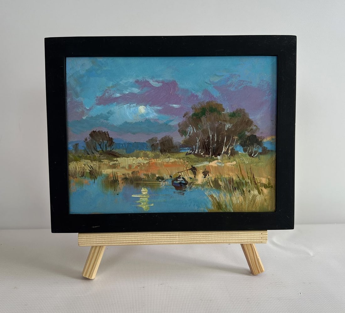 Oil painting In the field near the lake Yuriy Suprunchuk - 2