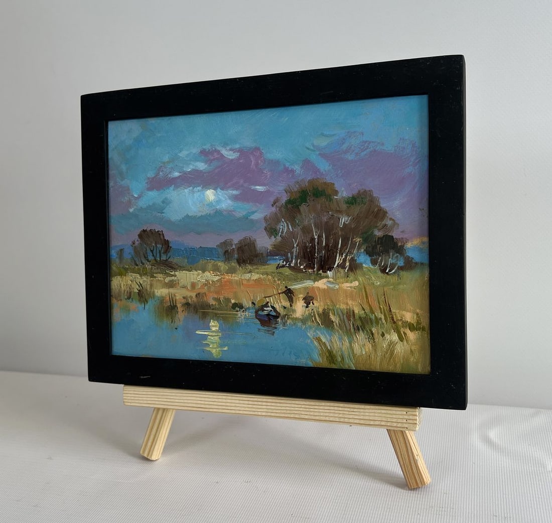 Oil painting In the field near the lake Yuriy Suprunchuk - 3