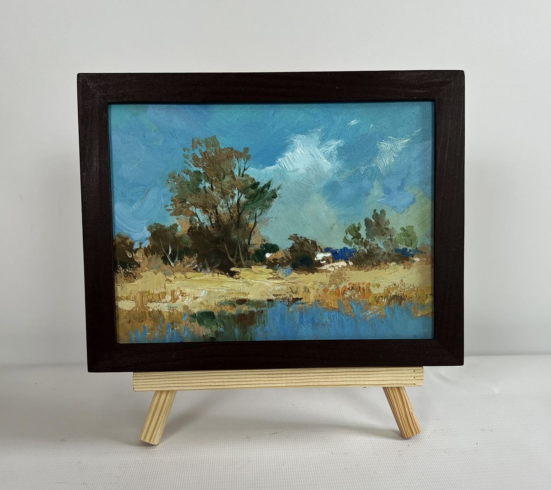 Oil painting Walking near the forest pond Yuriy Suprunchuk - 2