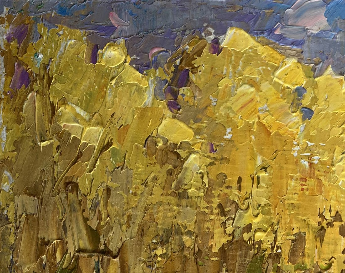 Oil painting On the autumn lake Alex Kalenyuk - 4