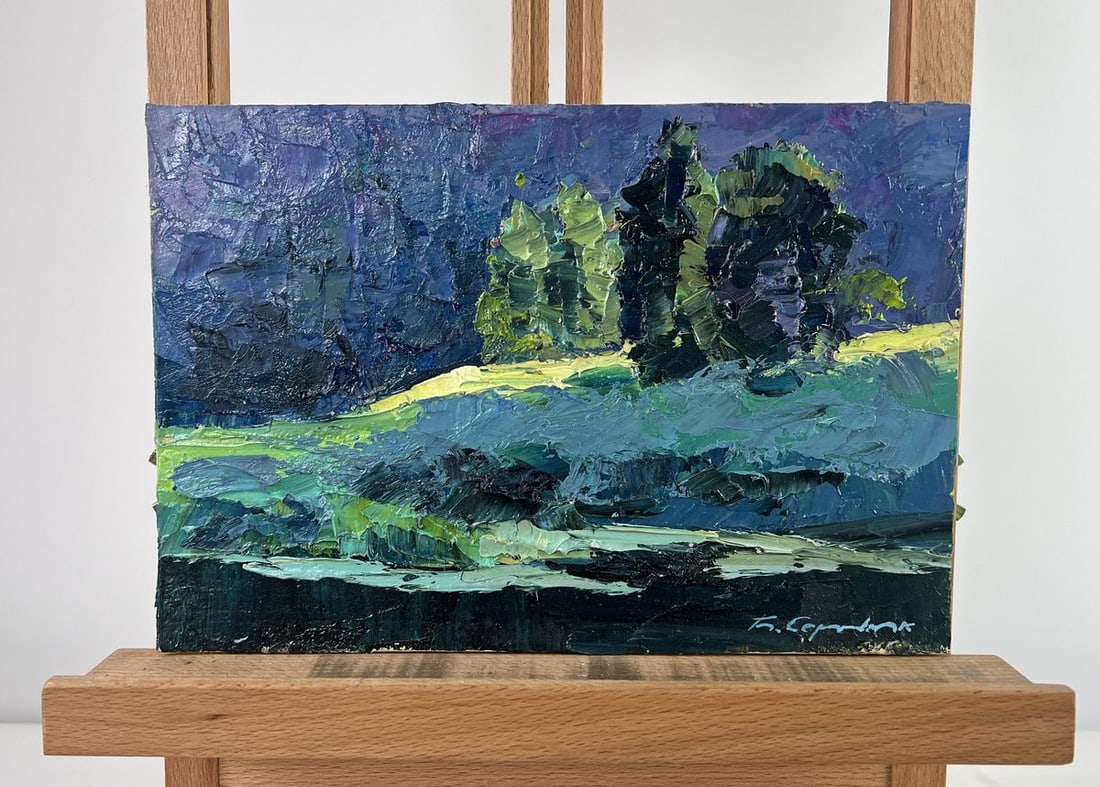 Oil painting Not far from the lake Boris Serdyuk - 2