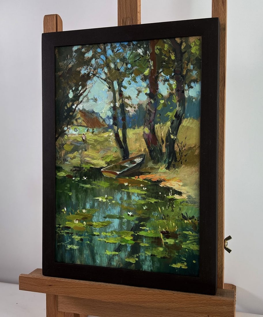 Oil painting Fisherman's boat Yuriy Suprunchuk - 3