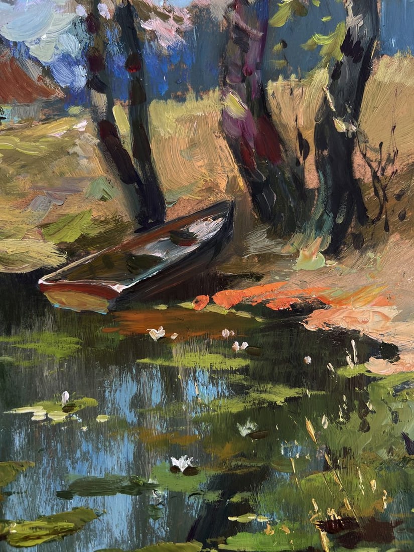 Oil painting Fisherman's boat Yuriy Suprunchuk - 7