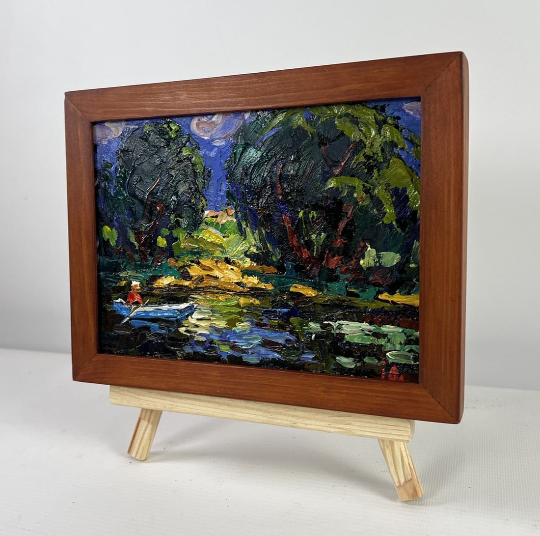 Oil painting Evening colors of the sky Alex Kalenyuk - 3