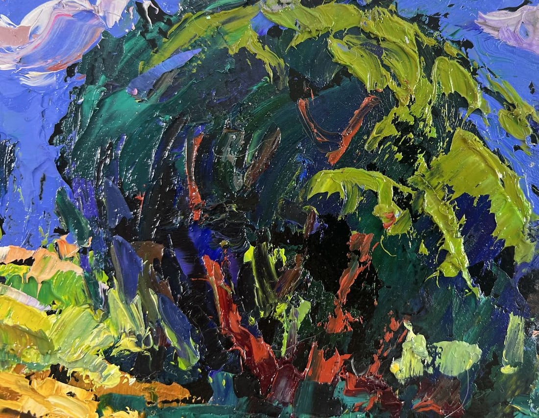 Oil painting Evening colors of the sky Alex Kalenyuk - 5