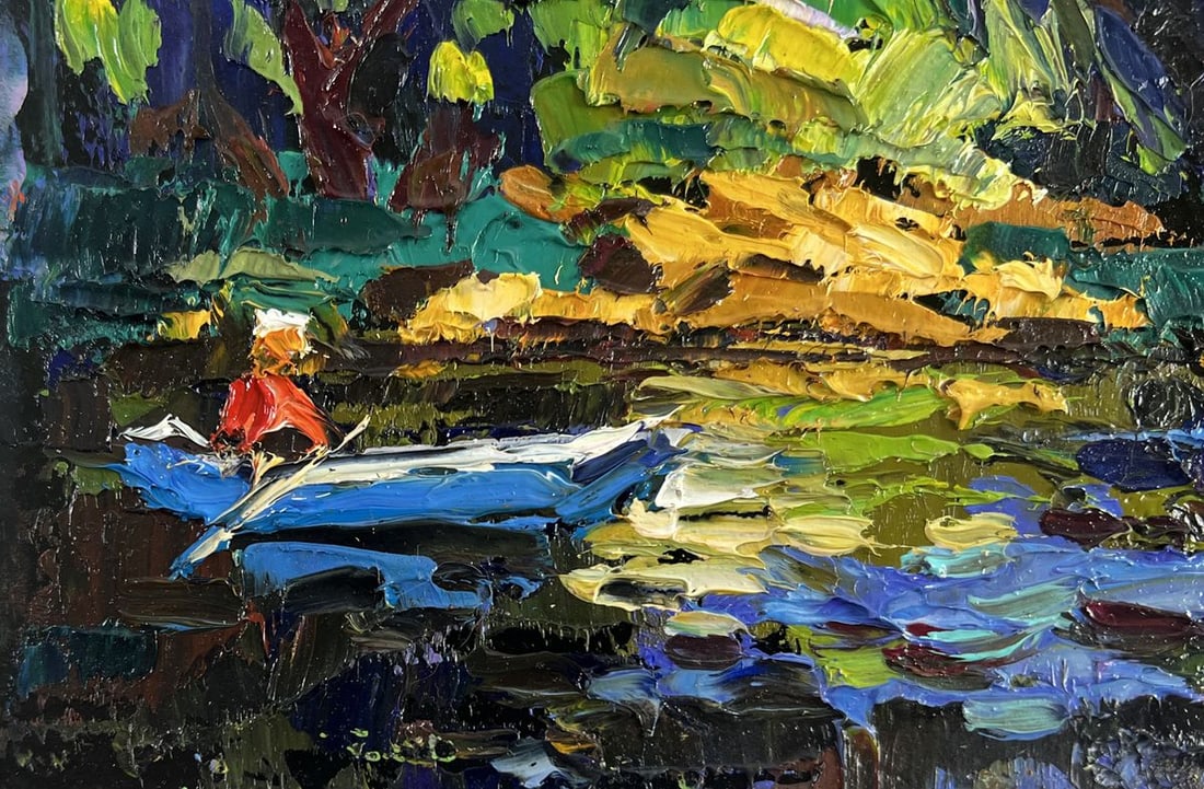 Oil painting Evening colors of the sky Alex Kalenyuk - 6