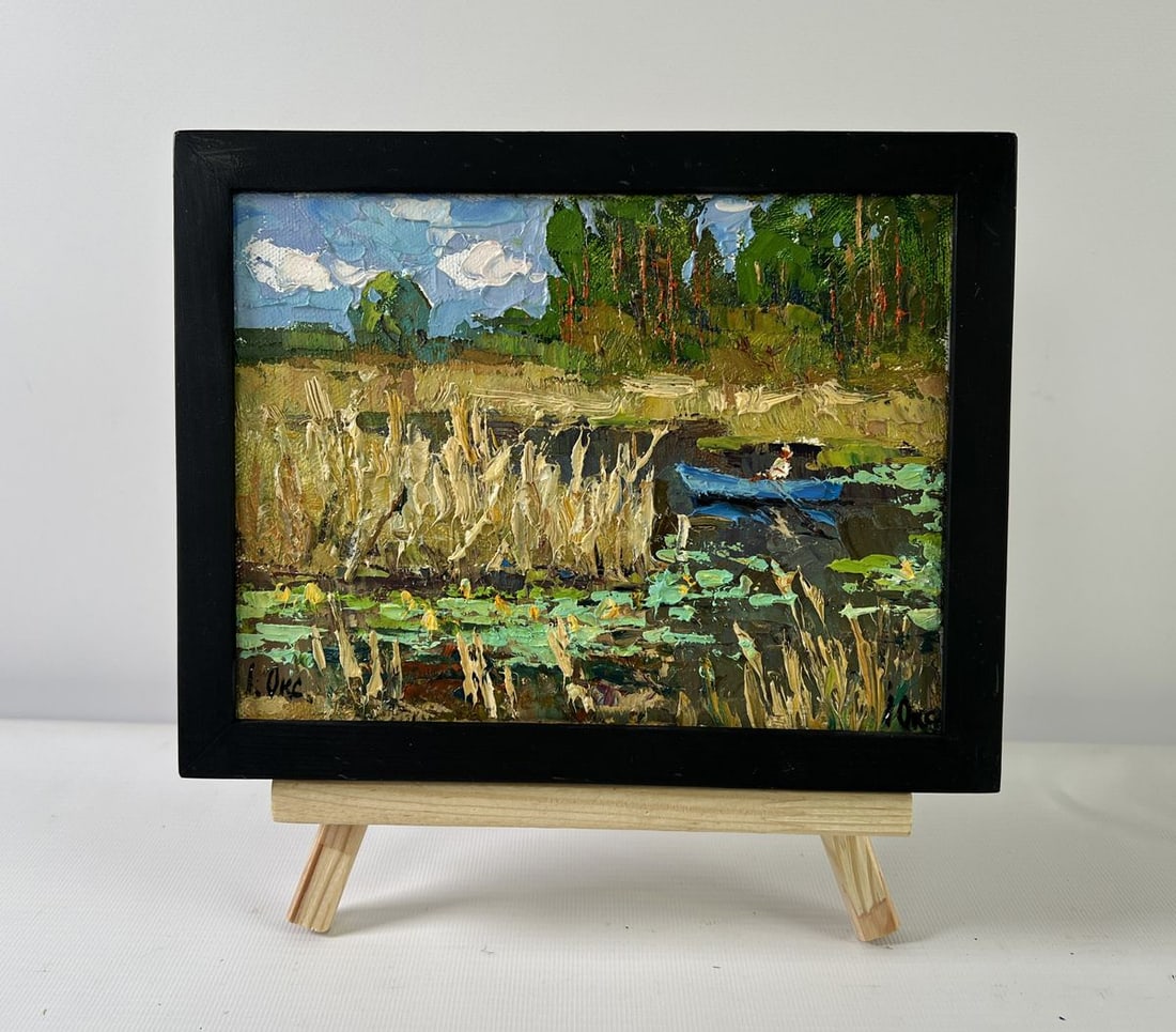 Oil painting Where water sleeps Oksana Ivanyuk - 2
