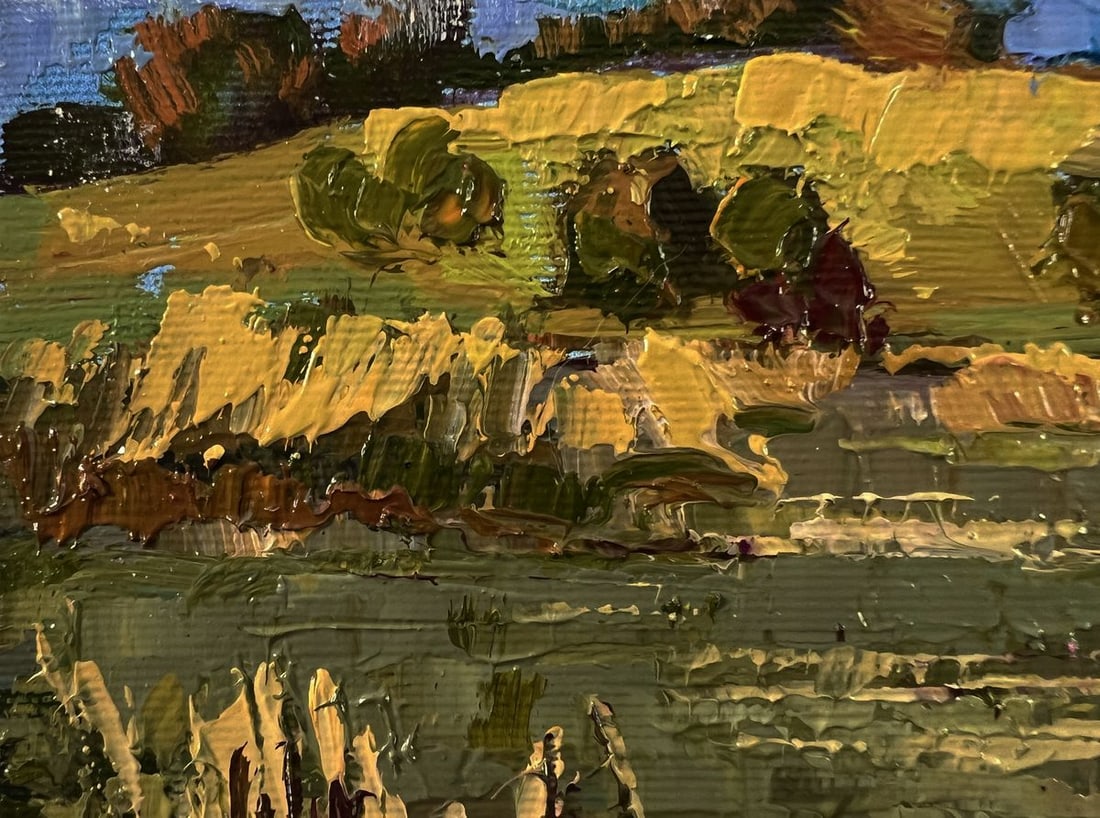 Oil painting At the autumn shore Oksana Ivanyuk - 4