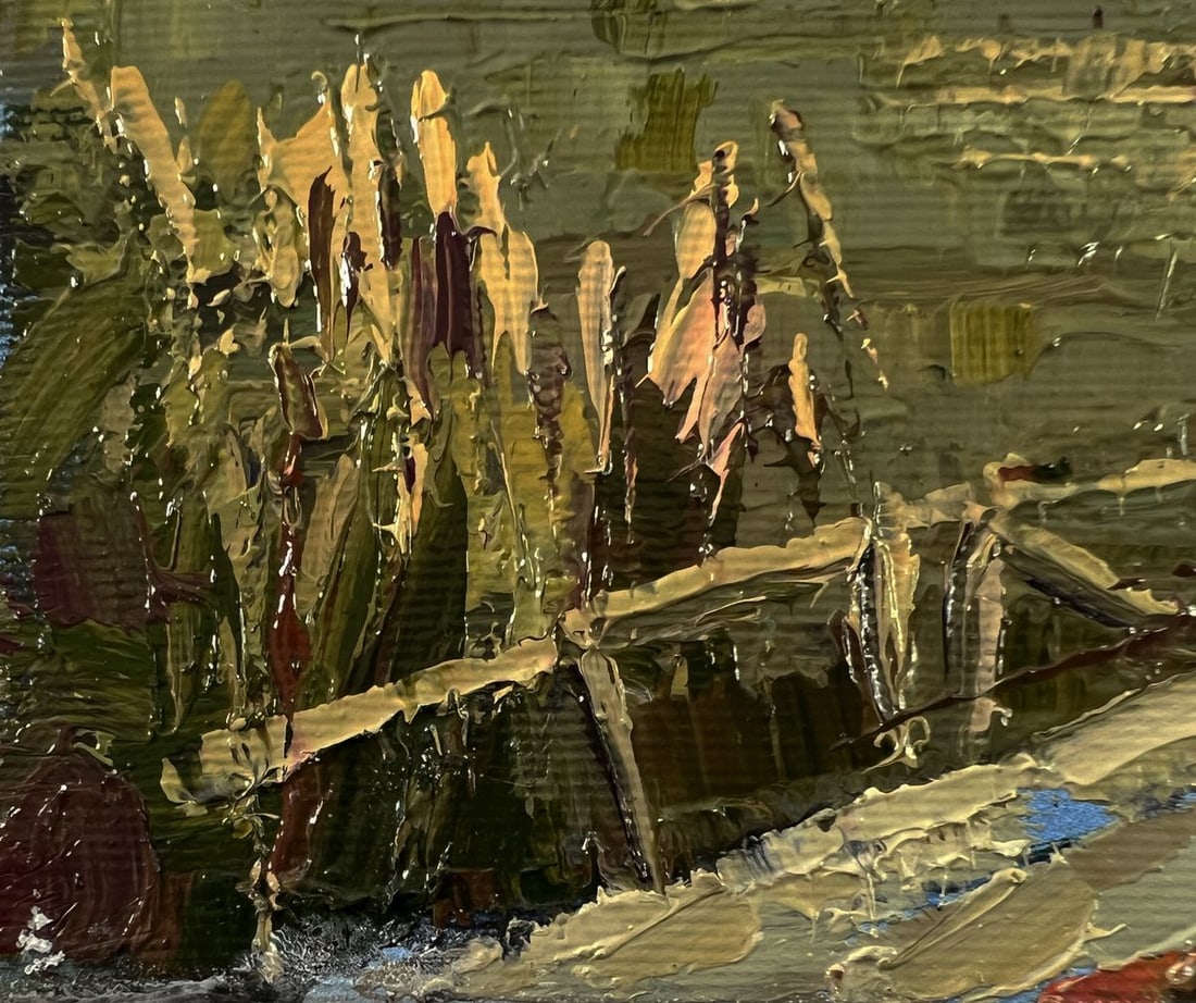 Oil painting At the autumn shore Oksana Ivanyuk - 6