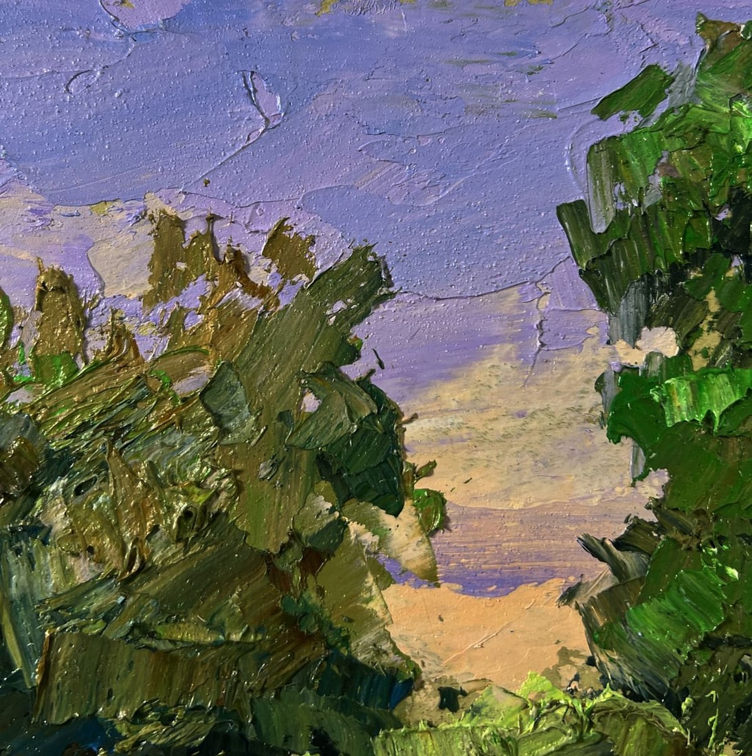 Oil painting Trees near the pond Boris Serdyuk - 5