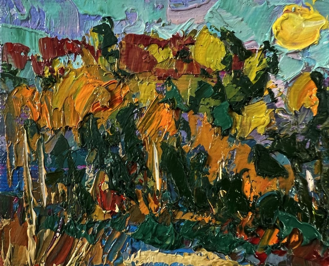 Oil painting Evening boat ride and ringing of bells Oksana Ivanyuk - 4