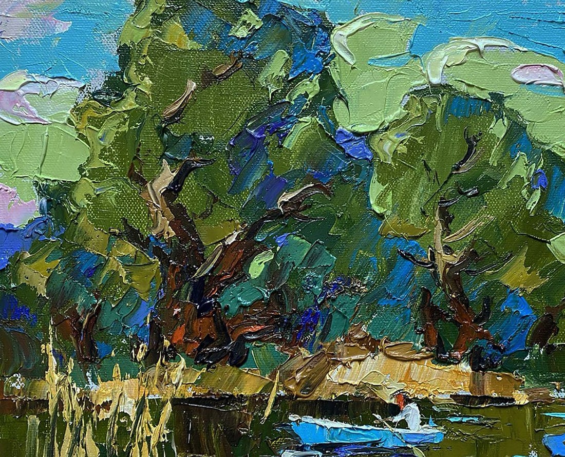 Oil painting In silence with nature Oleksiy Ivanyuk - 4