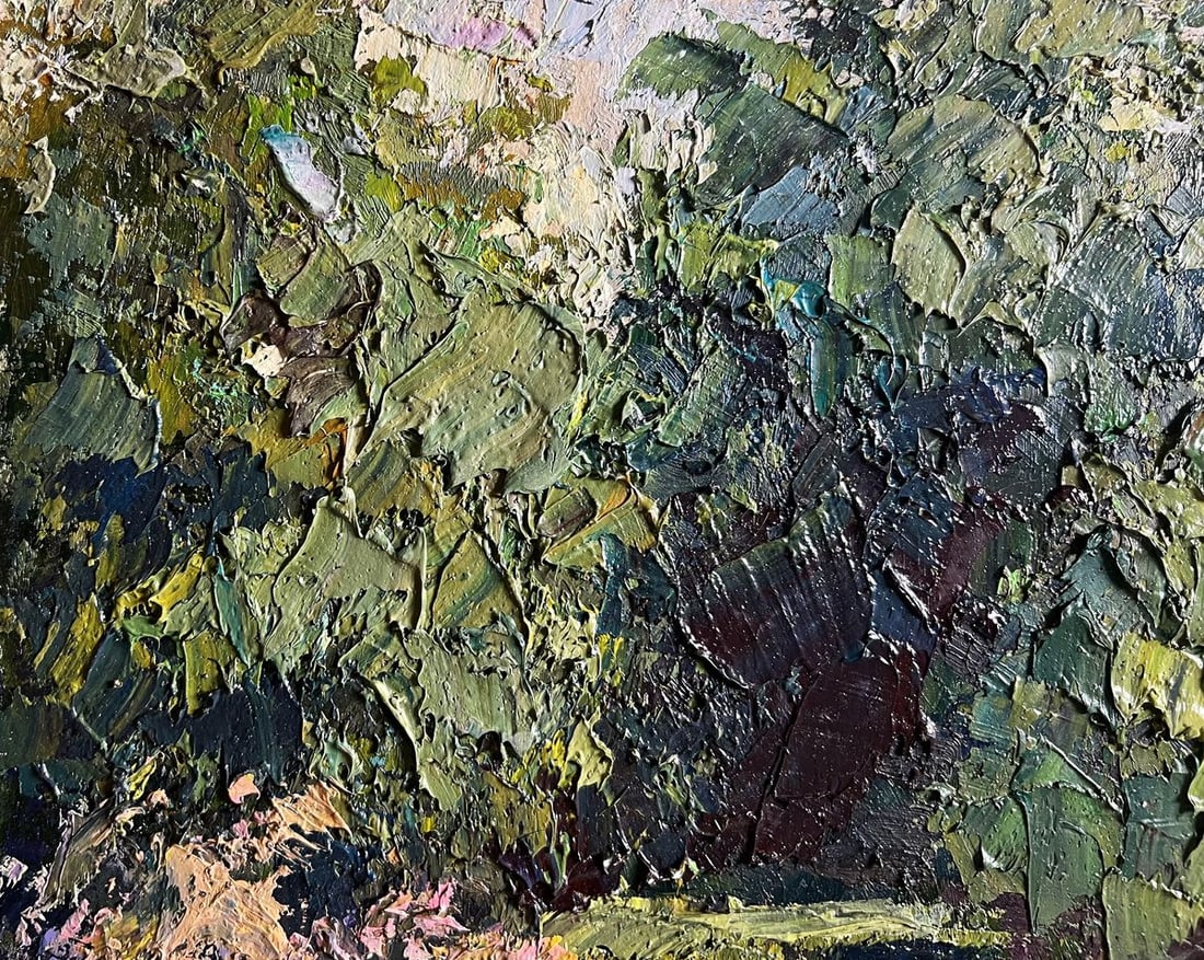 Oil painting In the forest pond Boris Serdyuk - 4