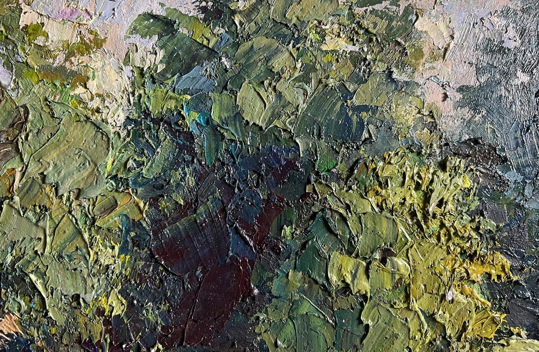 Oil painting In the forest pond Boris Serdyuk - 5