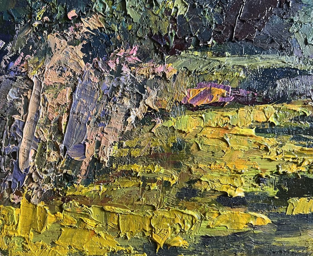 Oil painting In the forest pond Boris Serdyuk - 7