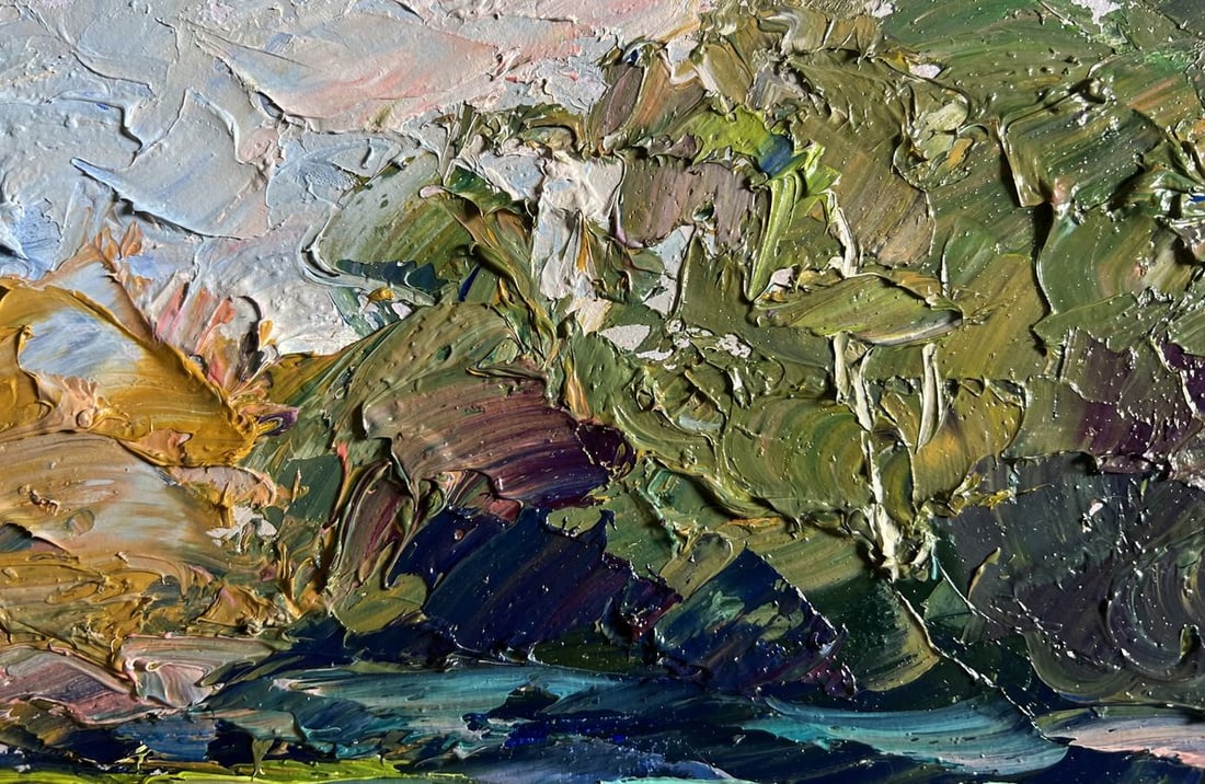 Oil painting Relaxation on the lake Boris Serdyuk - 5