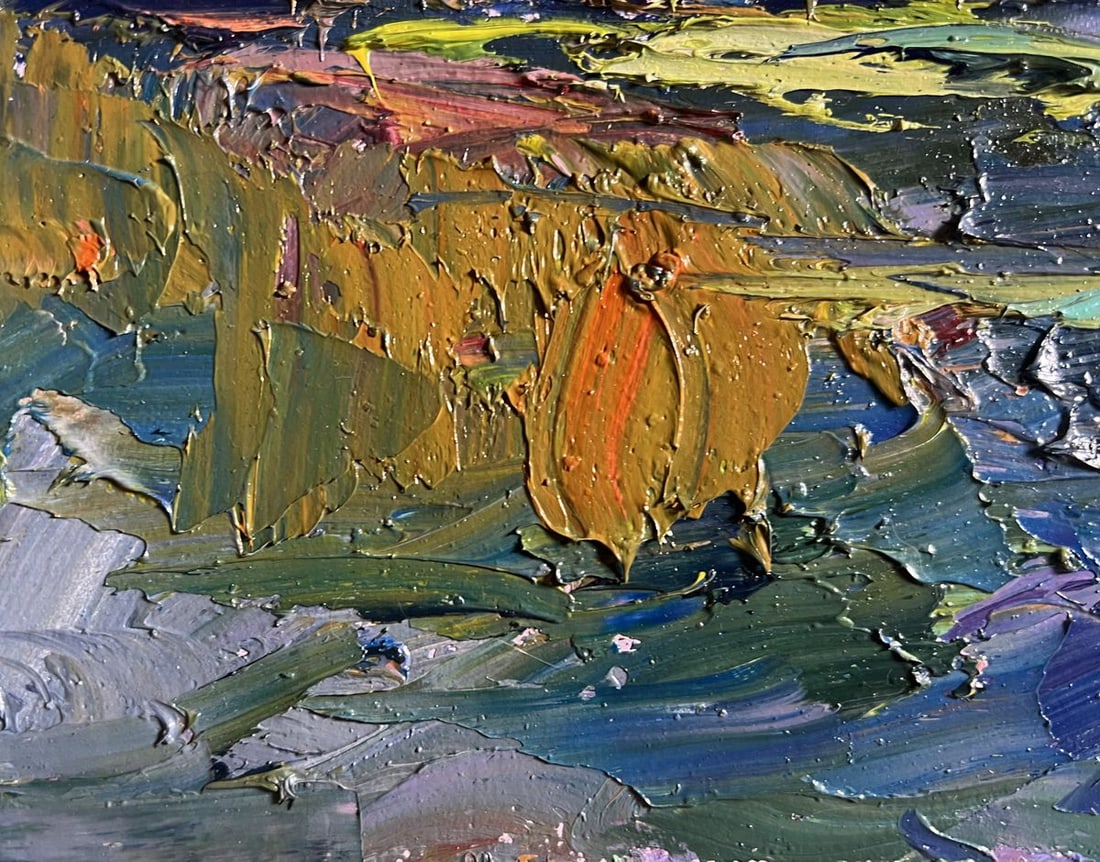 Oil painting Relaxation on the lake Boris Serdyuk - 7