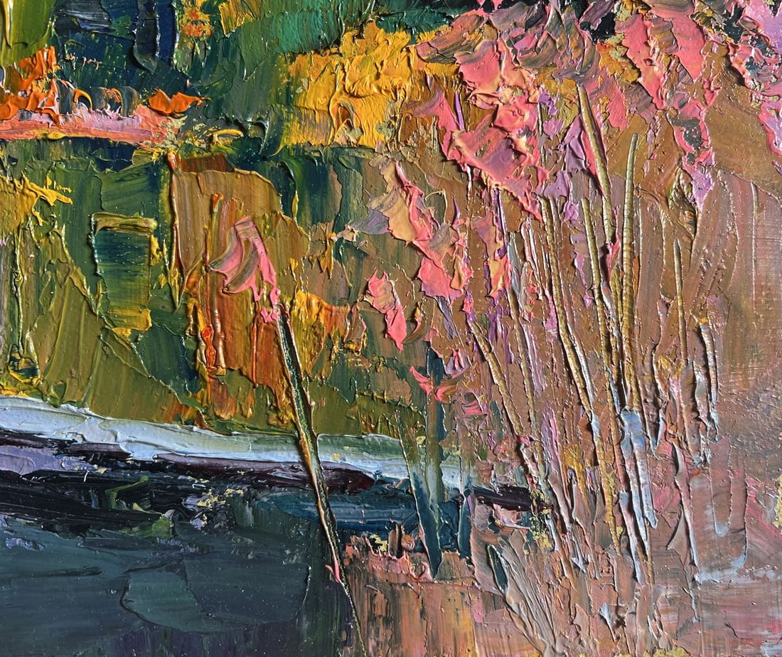 Oil painting Evening on the lake Boris Serdyuk - 9