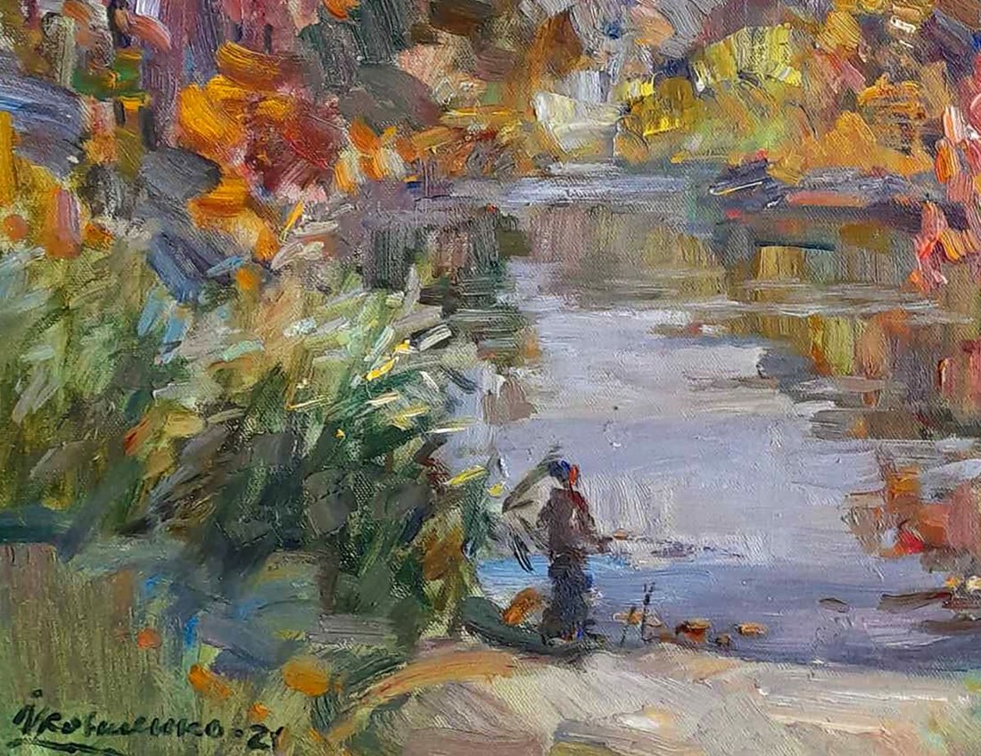 Oil painting Fishing Ivan Kovalenko - 4