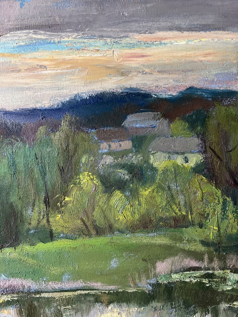 Oil painting May evening V. Mishurovsky - 4