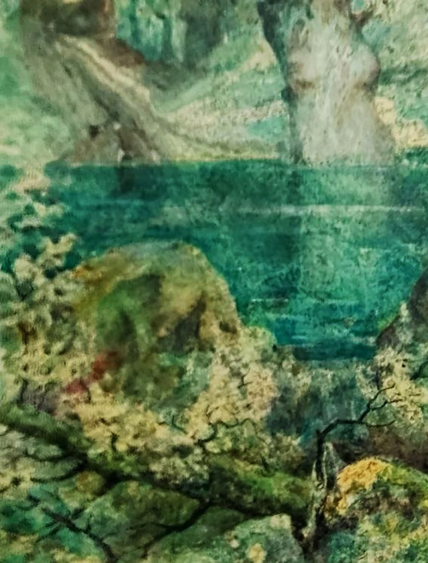 Oil painting Flowering tree in the lake Vitaly Duhnevich - 4