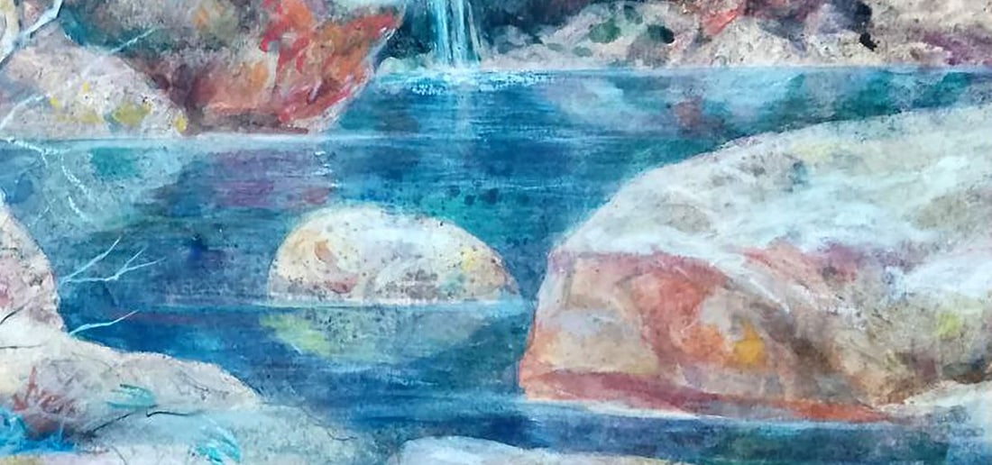 Oil painting Lake in the mountains Vitaly Duhnevich - 5