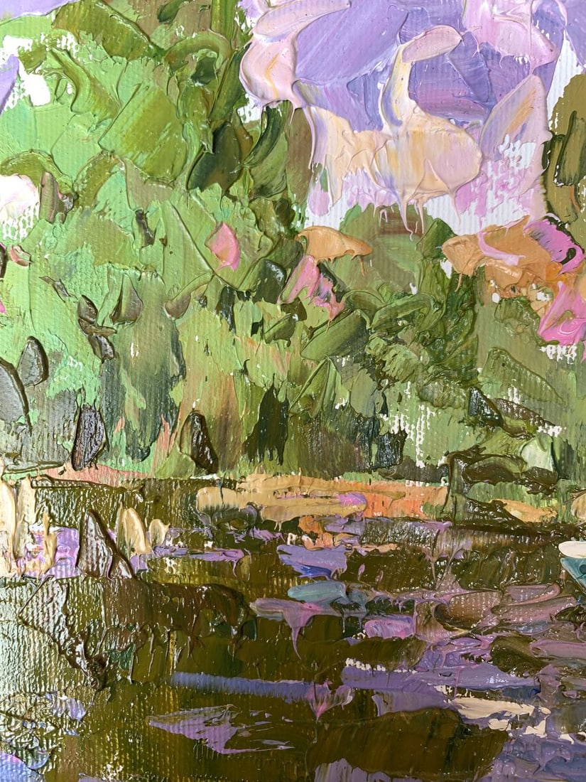 Oil painting Summer fishing Alex Kalenyuk - 4