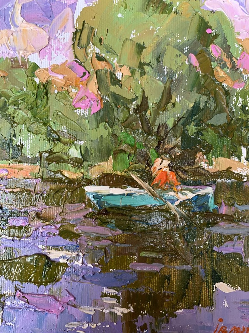 Oil painting Summer fishing Alex Kalenyuk - 6