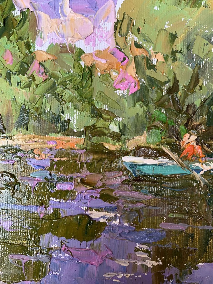 Oil painting Summer fishing Alex Kalenyuk - 9