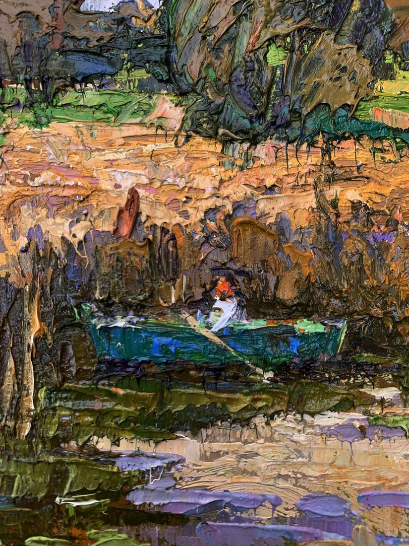 Oil painting Among the reeds Oksana Kalenyuk - 5