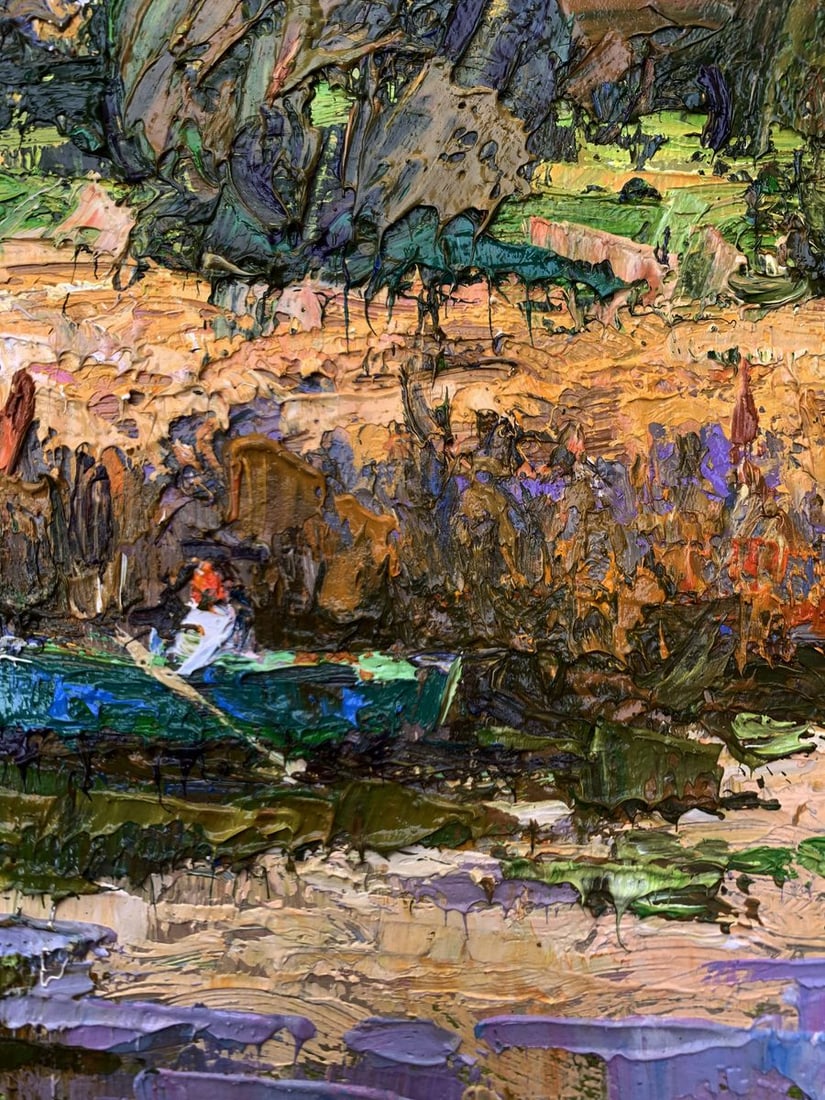 Oil painting Among the reeds Oksana Kalenyuk - 6