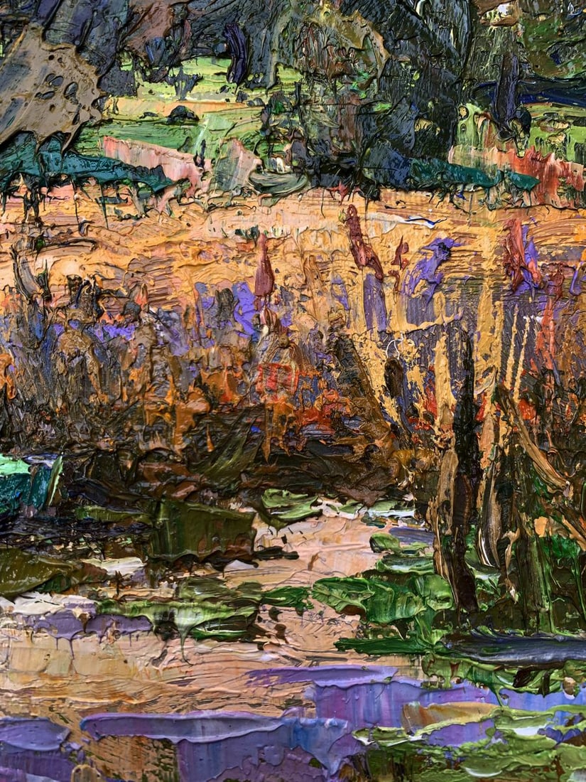 Oil painting Among the reeds Oksana Kalenyuk - 8