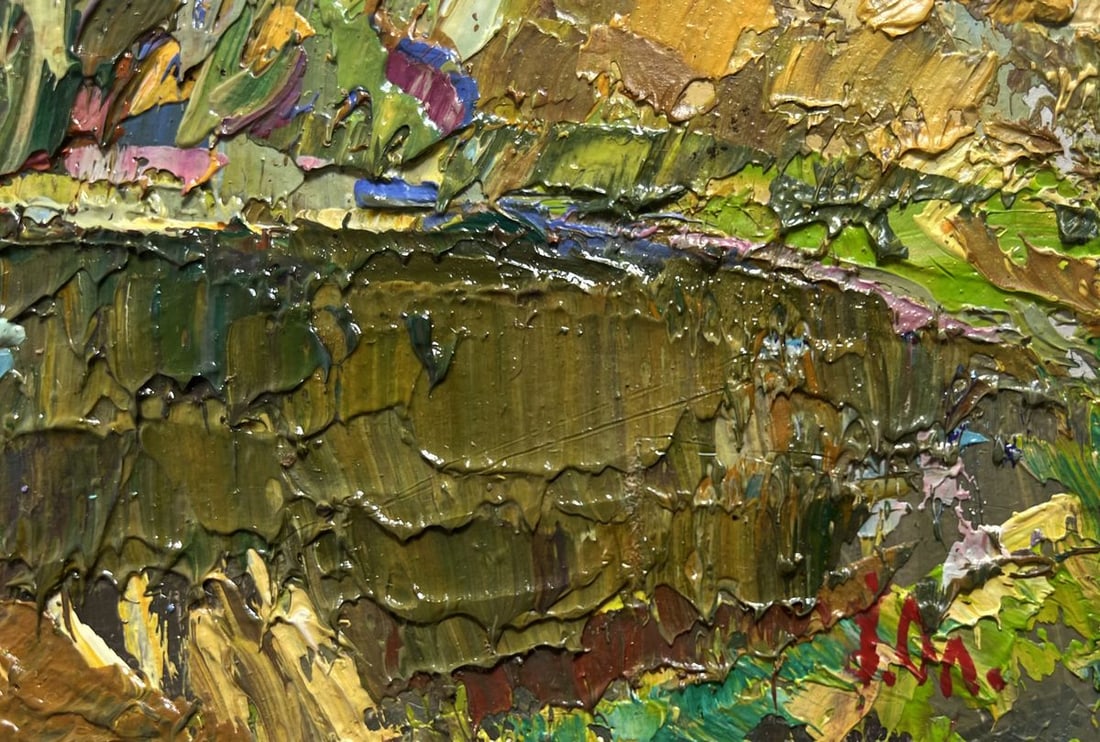 Oil painting On the summer lake Alex Kalenyuk - 9